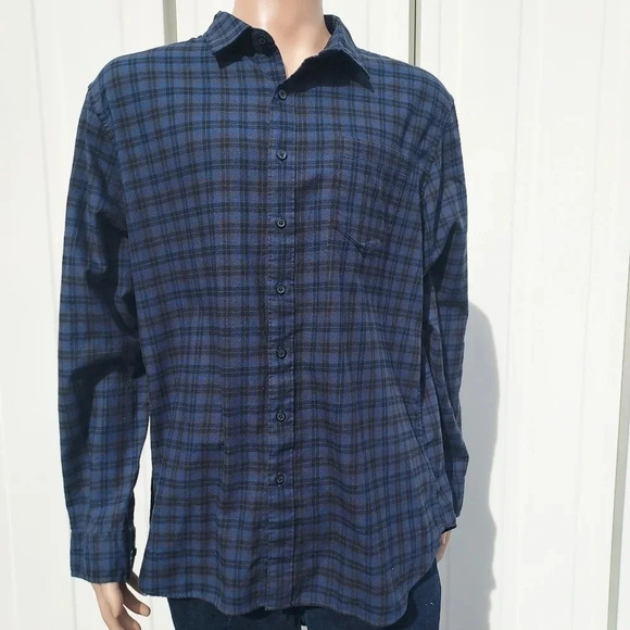 APT. 9 Mens Soft Touch Flannel Long Sleeve Shirt XL - Picture 4 of 11